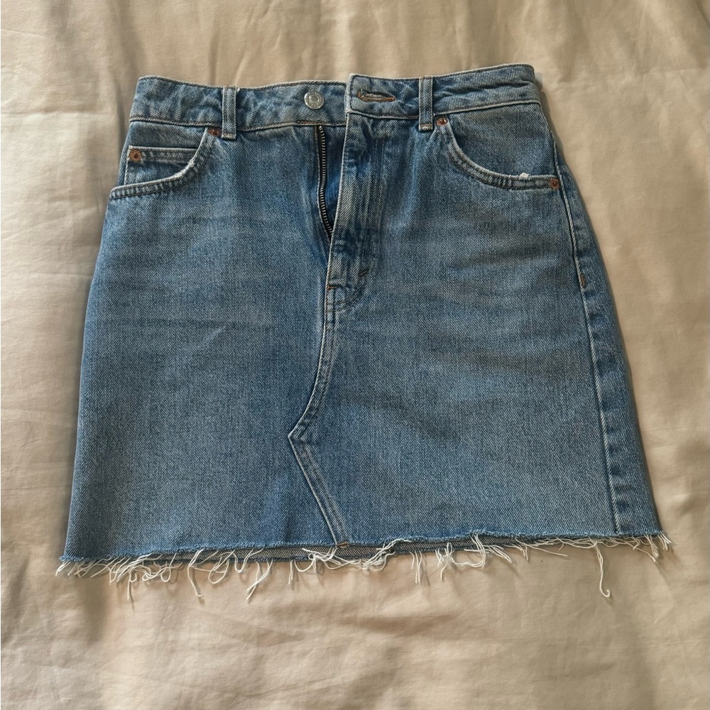 Topshop denim skirt